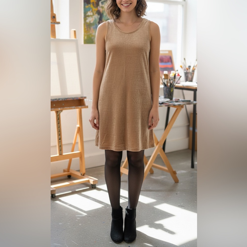 Vintage Velvet Sleeveless Dress